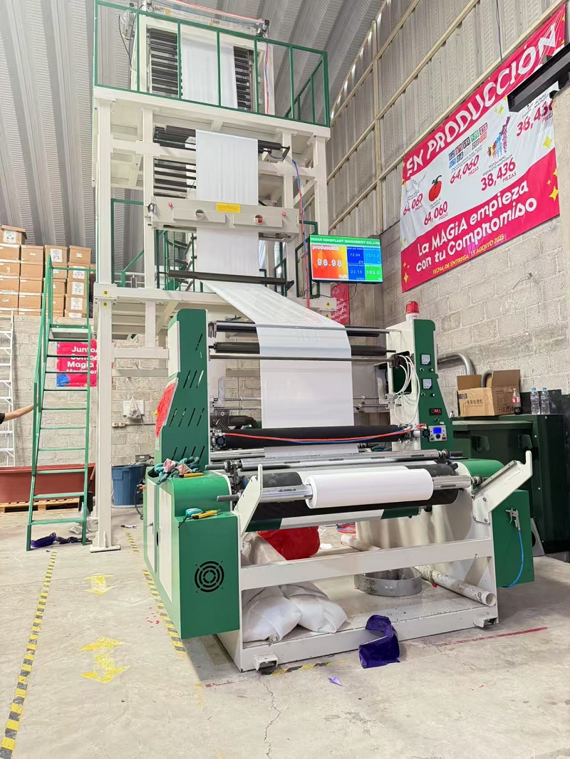 วิดีโอการเป่าฟิล์ม Mono Layer High Layer Machine Testing จากลูกค้าเม็กซิโก
